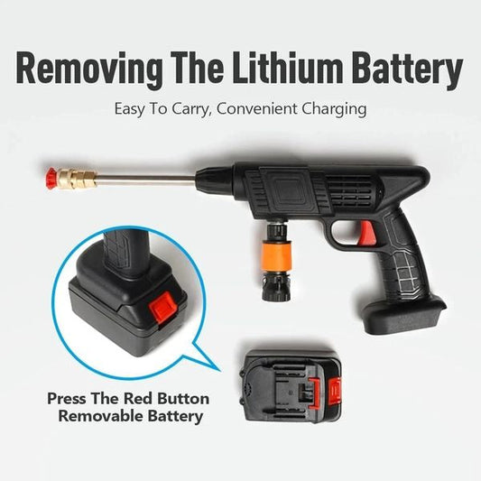 Portable Car Cordless Wash Water Gun 48V 9000mAh 15000rpm High Pressure Lithium Battery Pump Auto
Wash Machine Car Wash